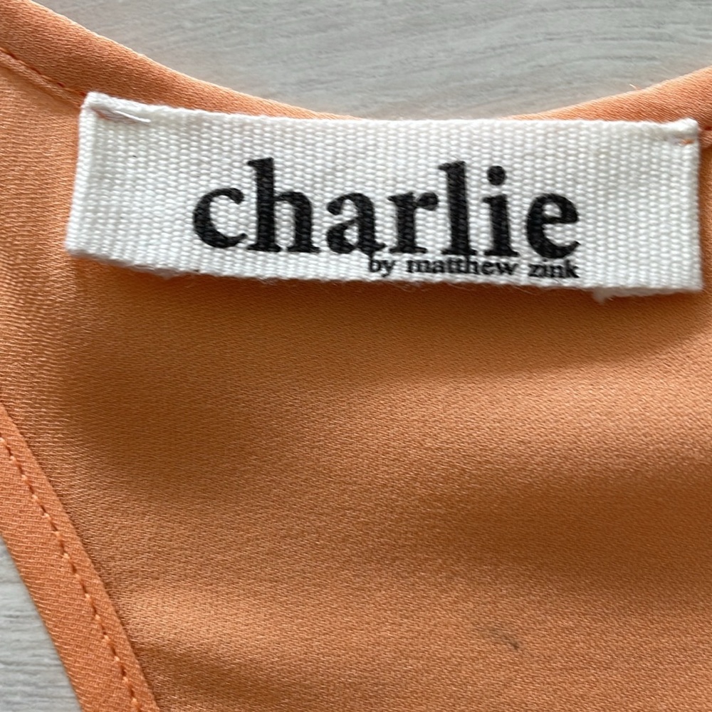 Charlie Peach Silk Coverup - Picture 9 of 11